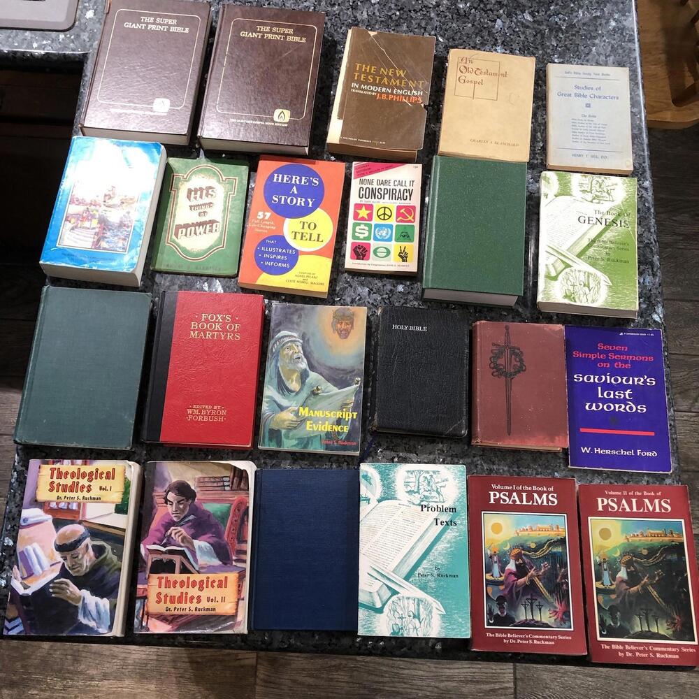 Lot Of 23 Books BIBLE BELIEVERS COMMENTARY, BY PETER S. RUCKMAN (9). Martyrs!